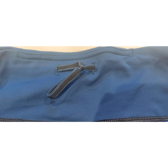 Lululemon Crop Women's Leggings Size 6‎ Navy Mid Rise Pocket Logo - Picture 12 of 12